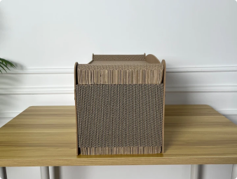 Petlord Cat Beds for Indoor Cats - Large Cat Cave for Pet Cat House with Fluffy Ball Hanging and Scratch Pad